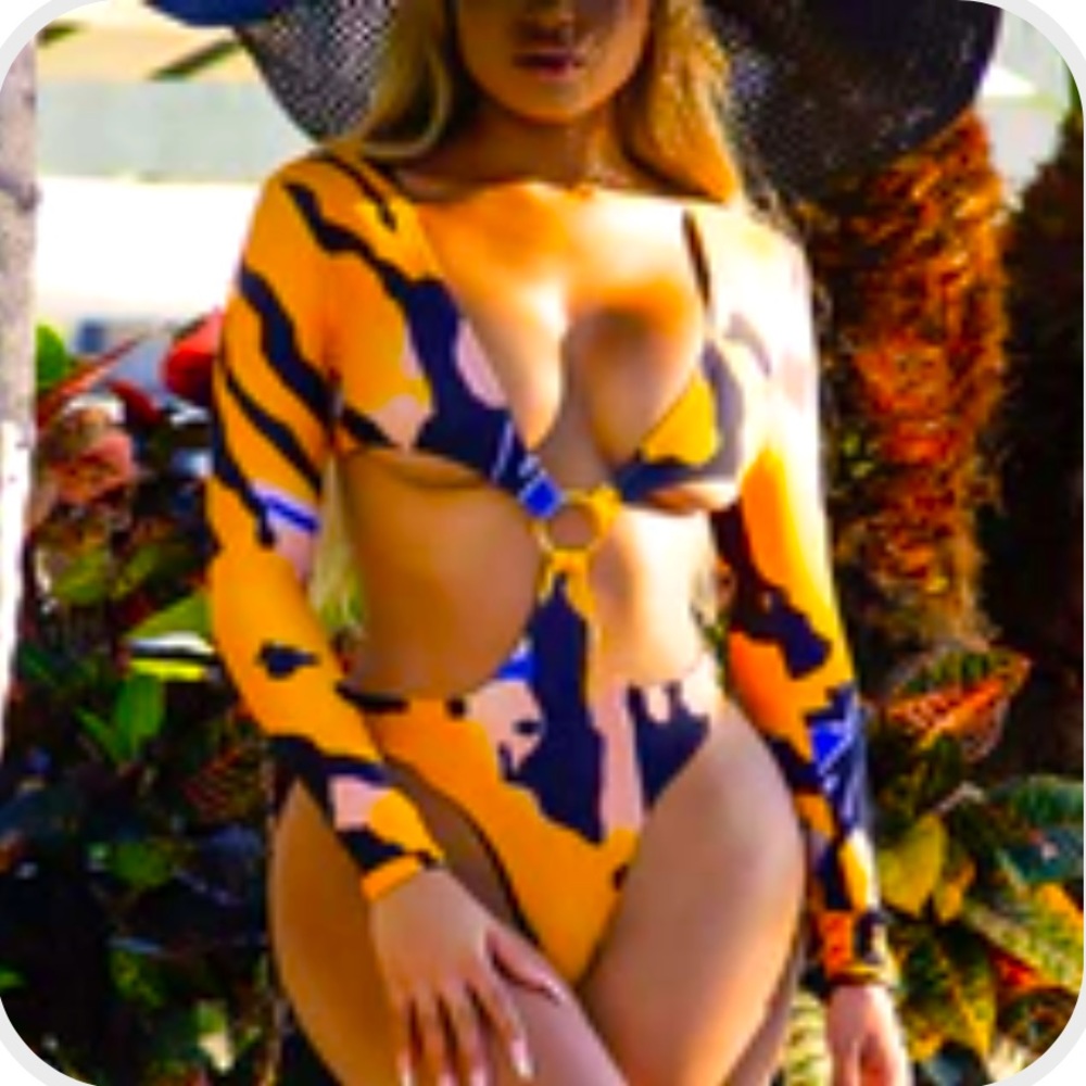 Long Sleeve Multicolored One piece
